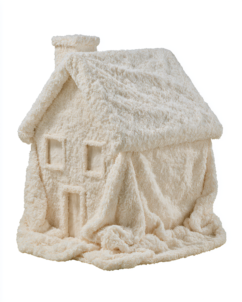 house, terrycloth texture, angle