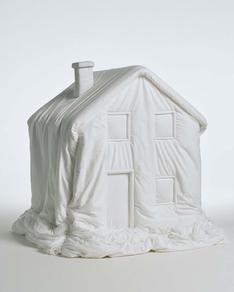 house, white bedding fabric